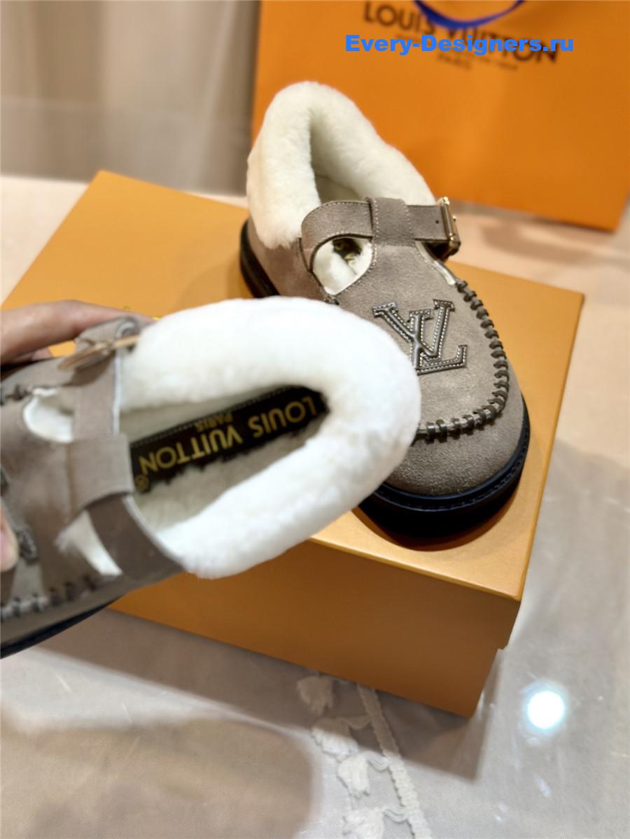 l0vis Vvtt0n suede leather wool slippers