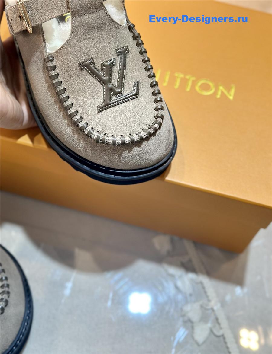 l0vis Vvtt0n suede leather wool slippers