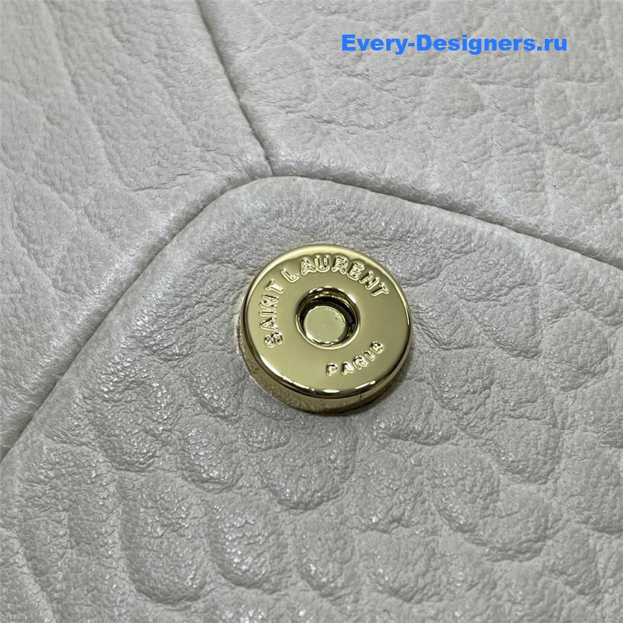 Sa1nt Lau*nt y51 envelope pouch clutch in beige