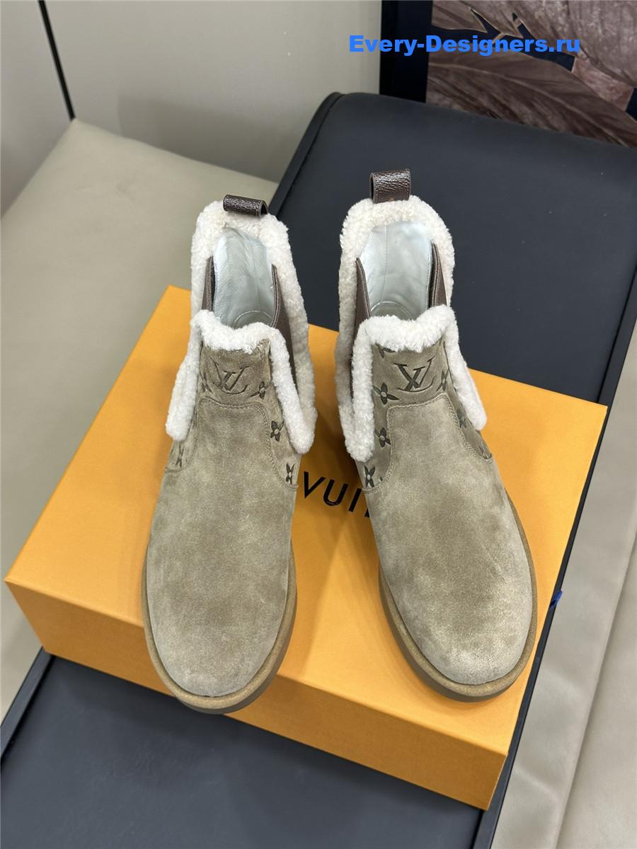 l0vis Vvtt0n lv gray platform fur boots