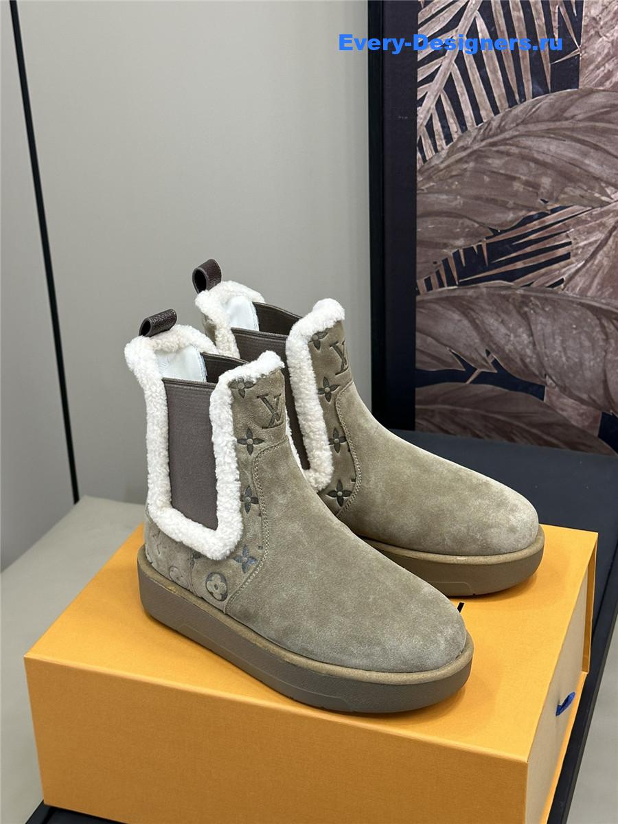 l0vis Vvtt0n lv gray platform fur boots