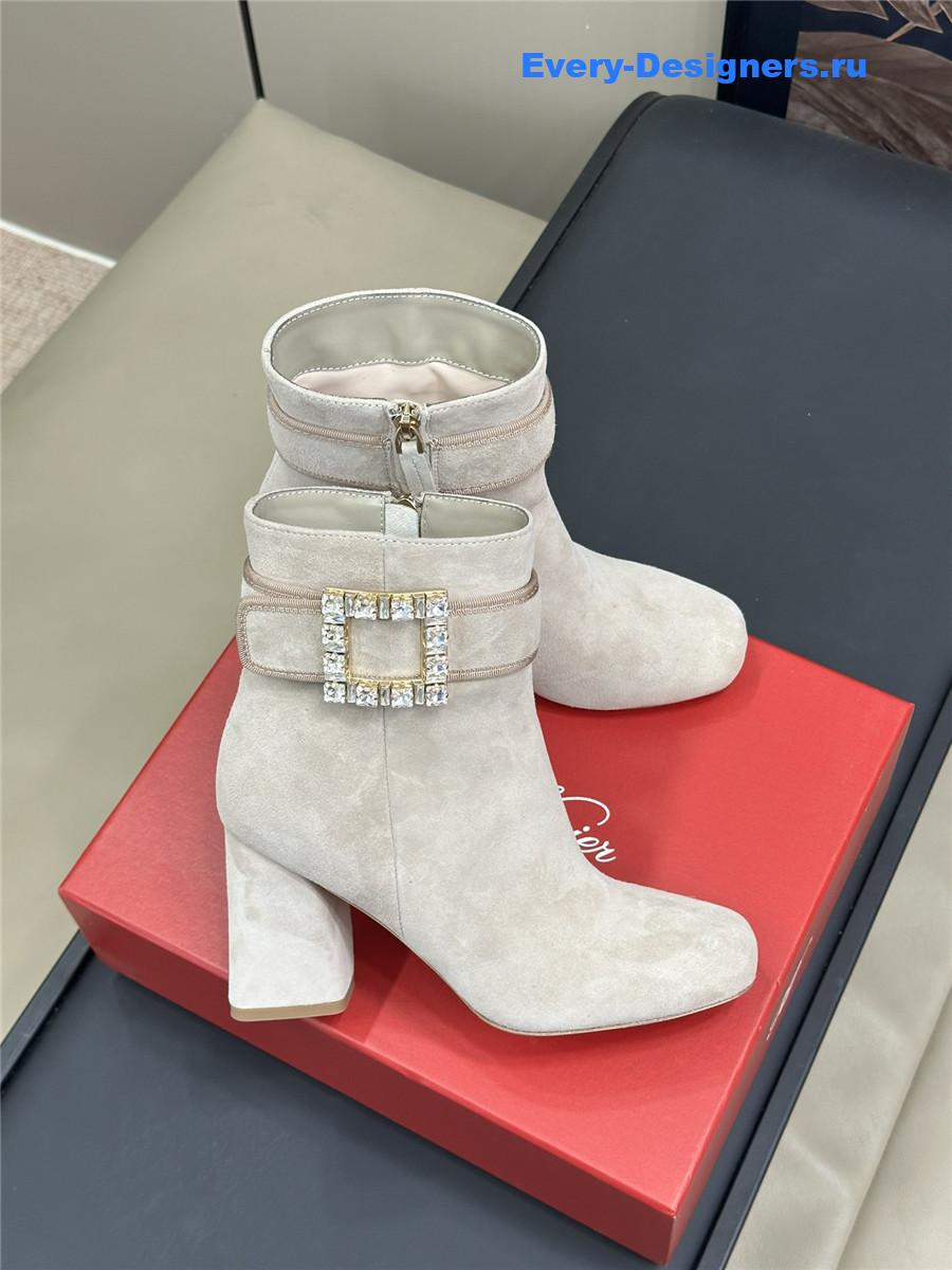 Roger Vivier Suede Ankle Boots