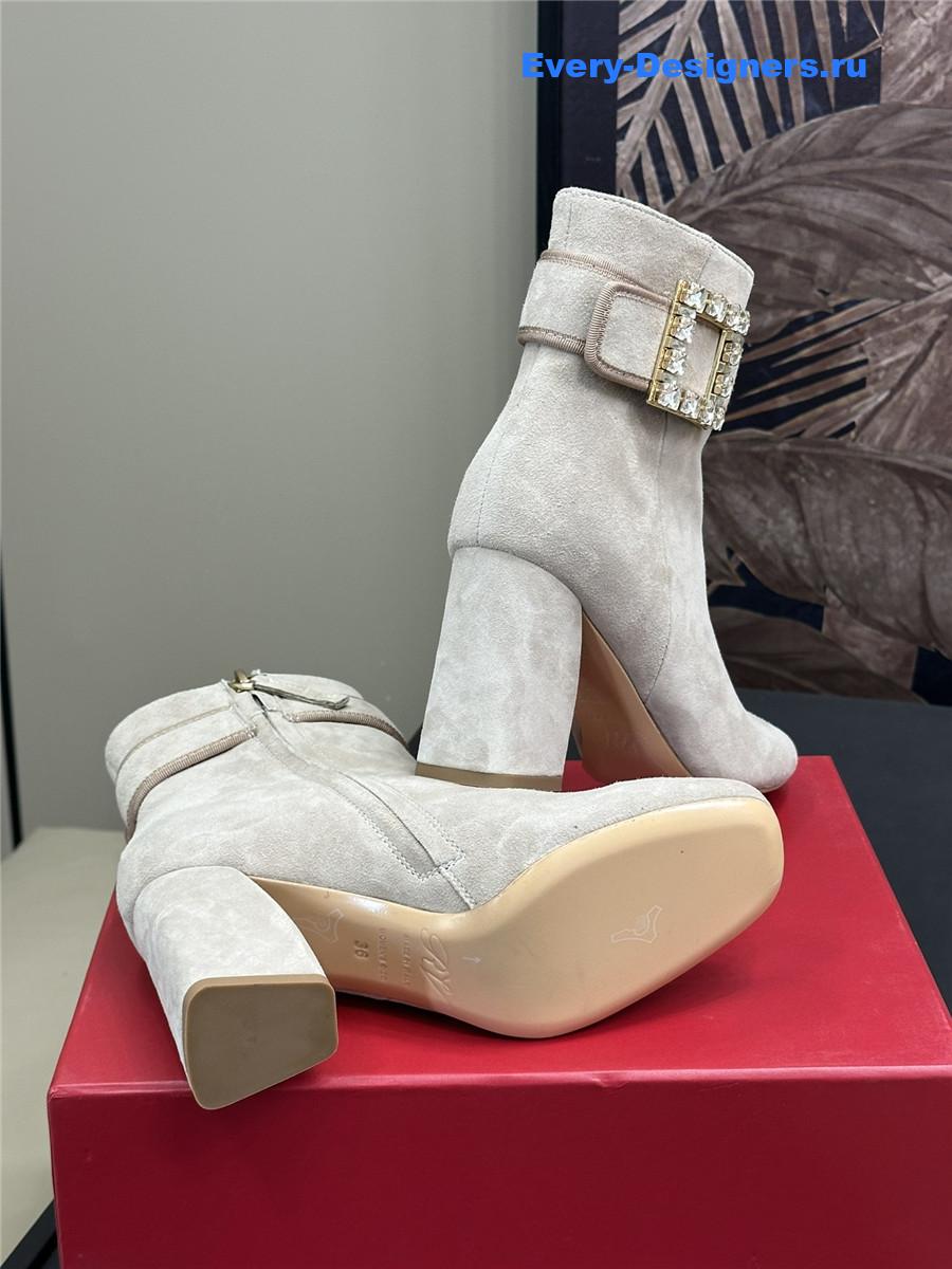 Roger Vivier Suede Ankle Boots