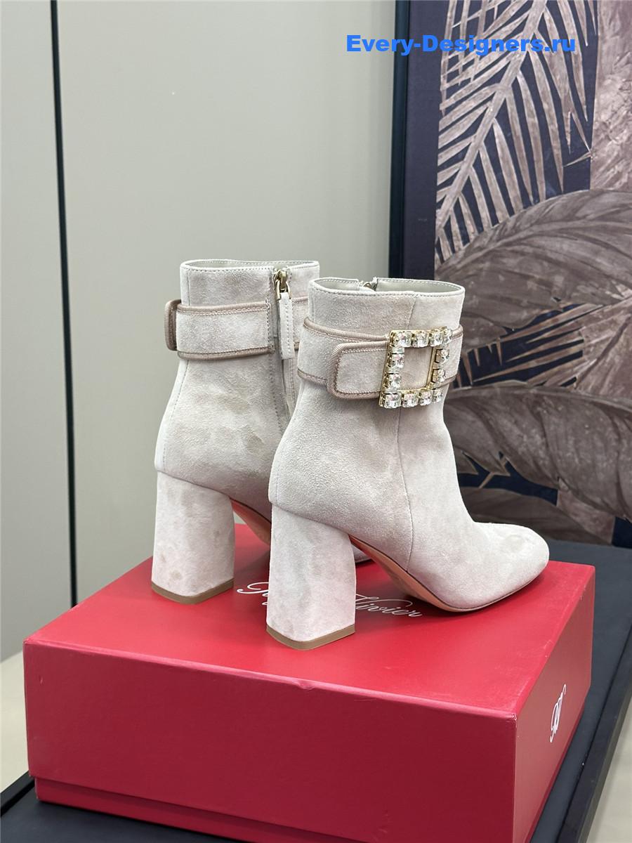 Roger Vivier Suede Ankle Boots