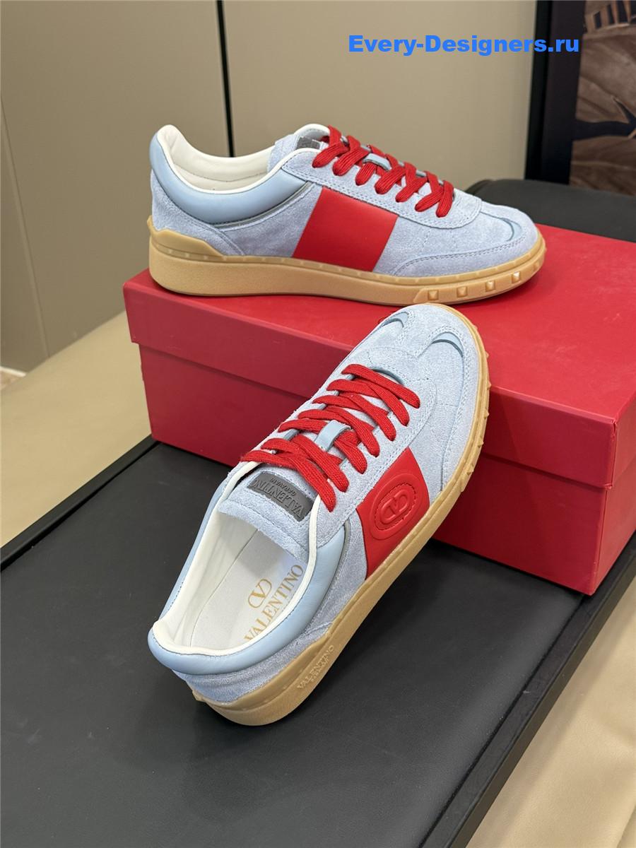 Va1e*ntin0 red blue low-top sneakers