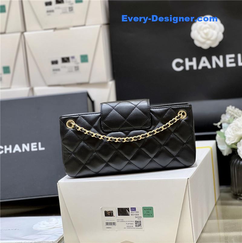 Ch**el logo vintage tote baguette bag