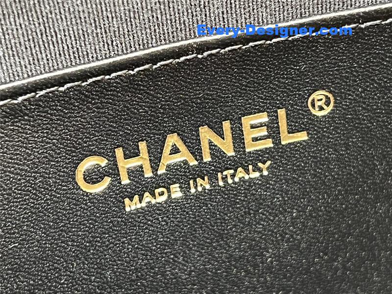 Chanel logo retro tote bag