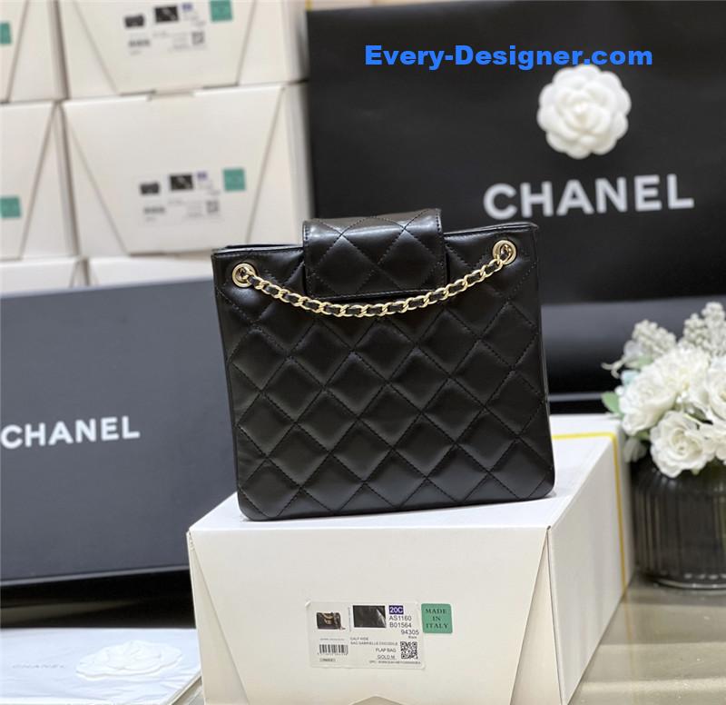 Chanel logo retro tote bag