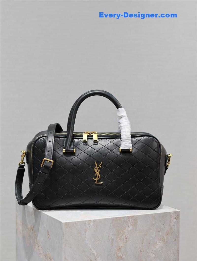 ysl liya leather duffle bag