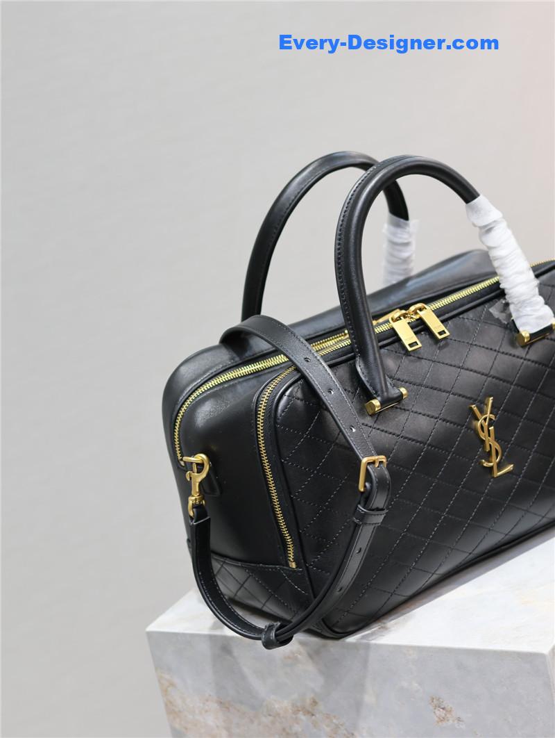 ysl liya leather duffle bag