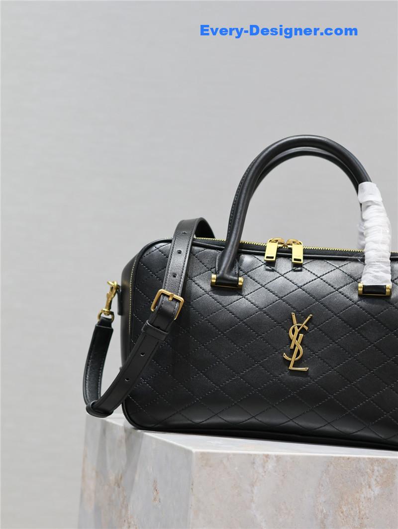 ysl liya leather duffle bag