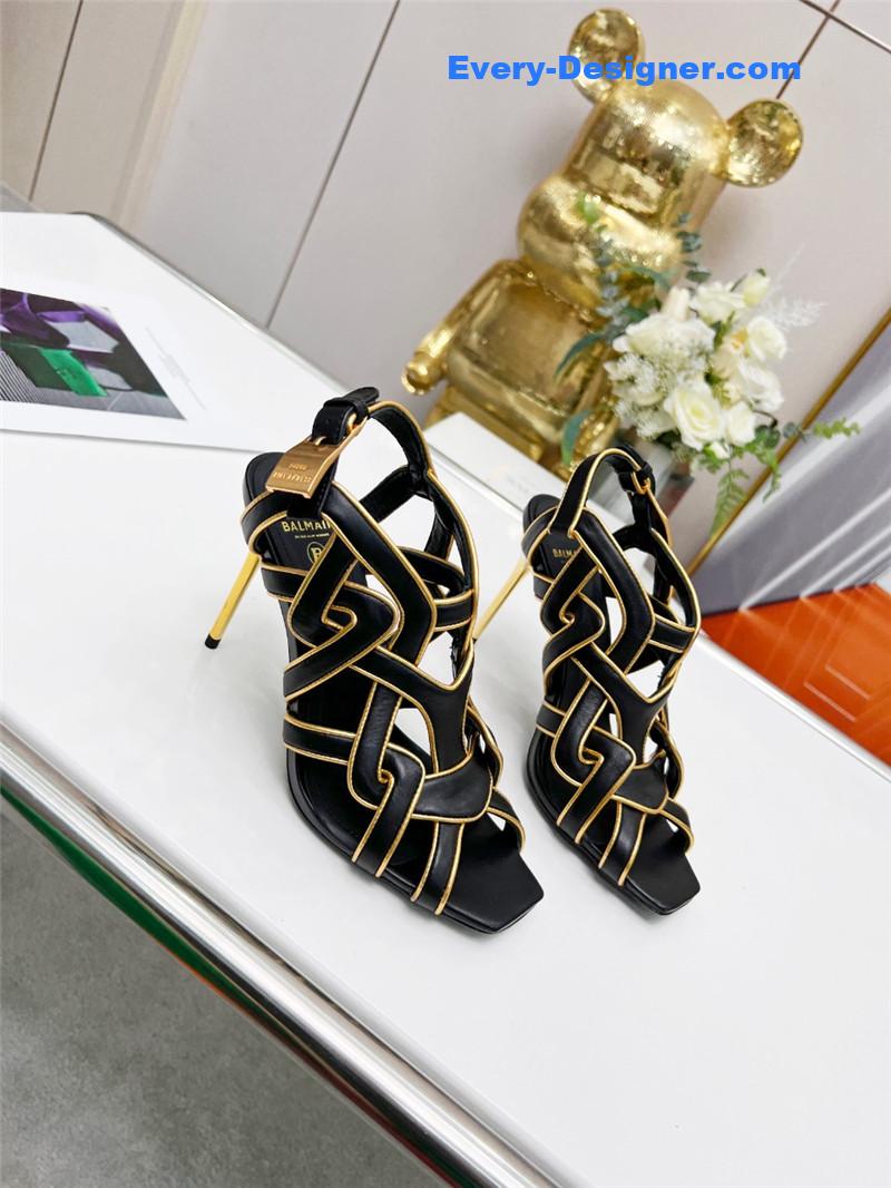 Balmain’s new catwalk cutout sandals