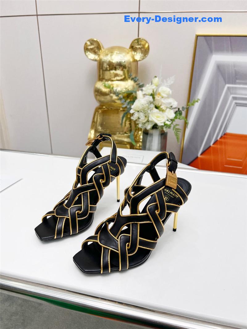 Balmain’s new catwalk cutout sandals