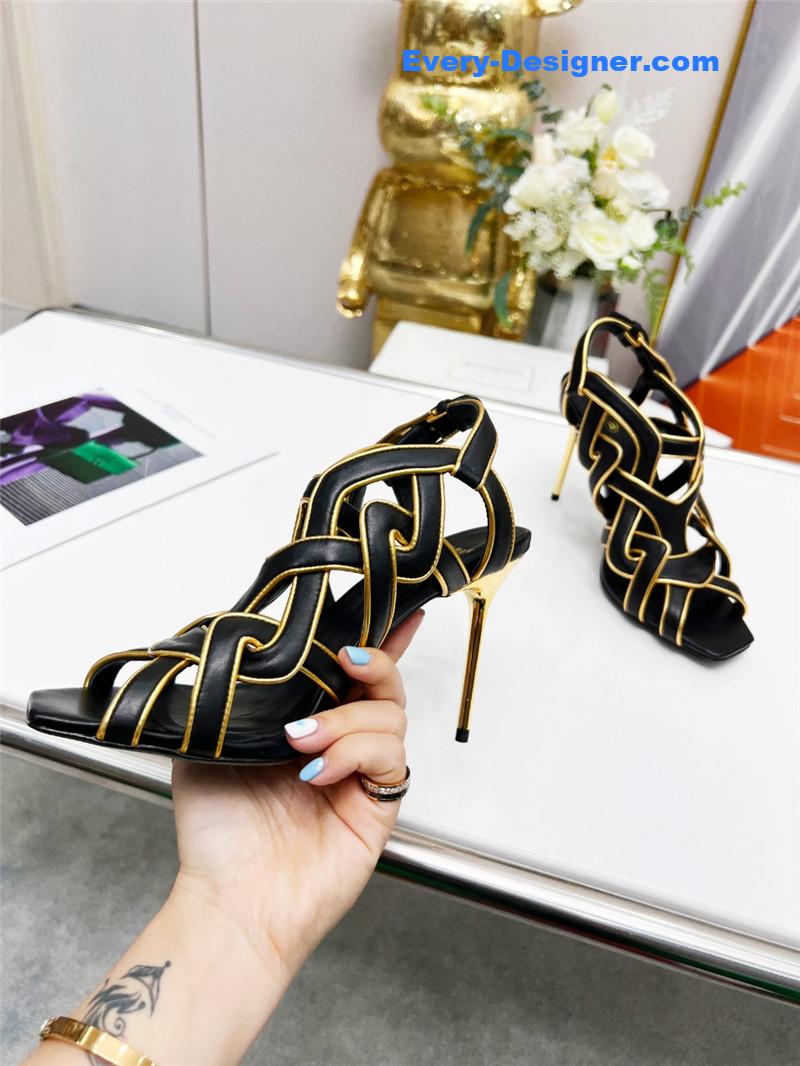 Balmain’s new catwalk cutout sandals