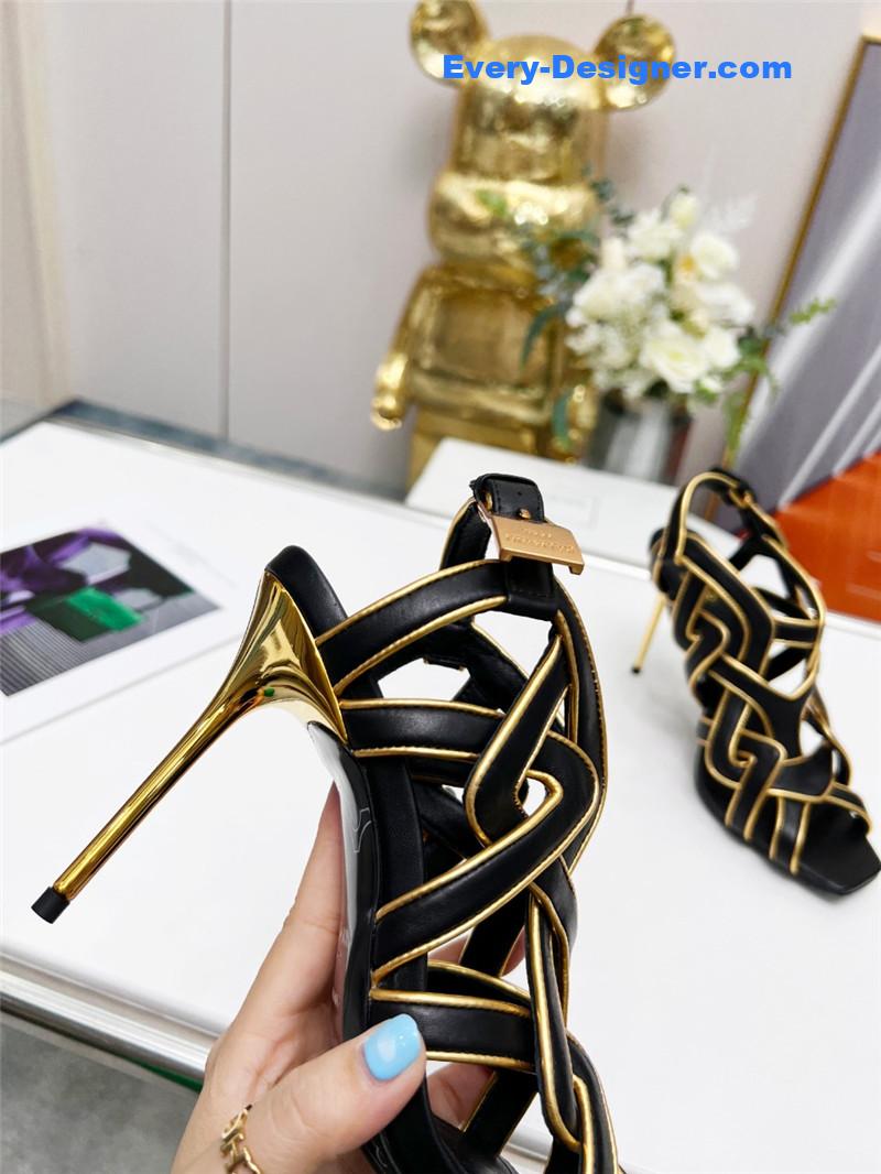 Balmain’s new catwalk cutout sandals