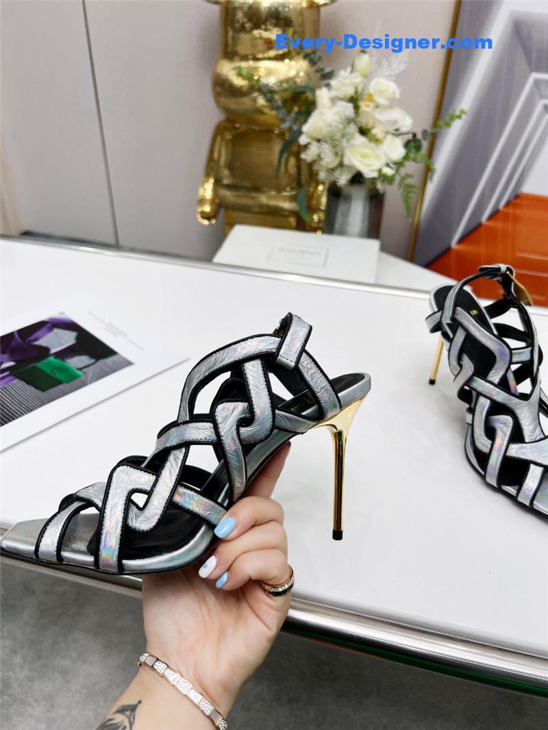 Balmain’s new catwalk cutout sandals