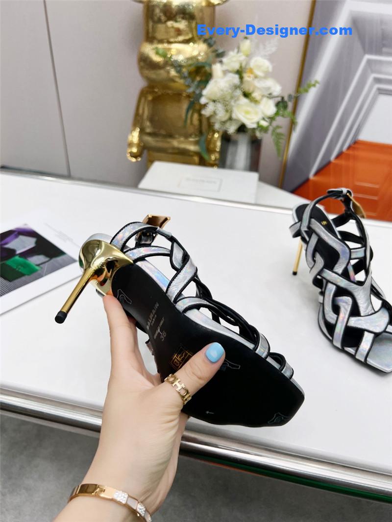 Balmain’s new catwalk cutout sandals