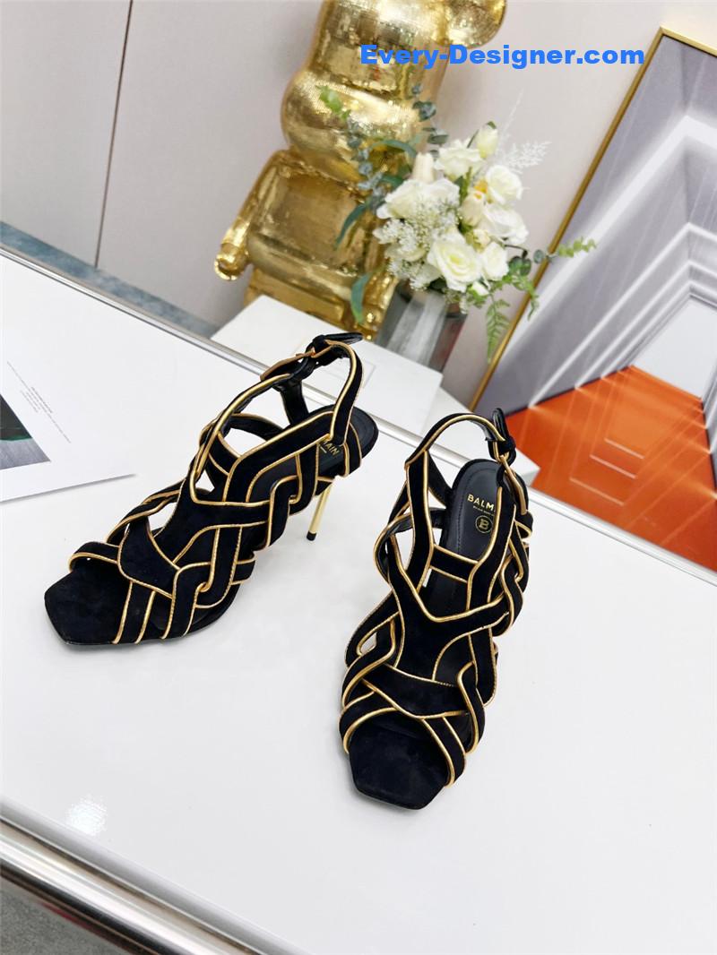 Balmain’s new catwalk cutout sandals