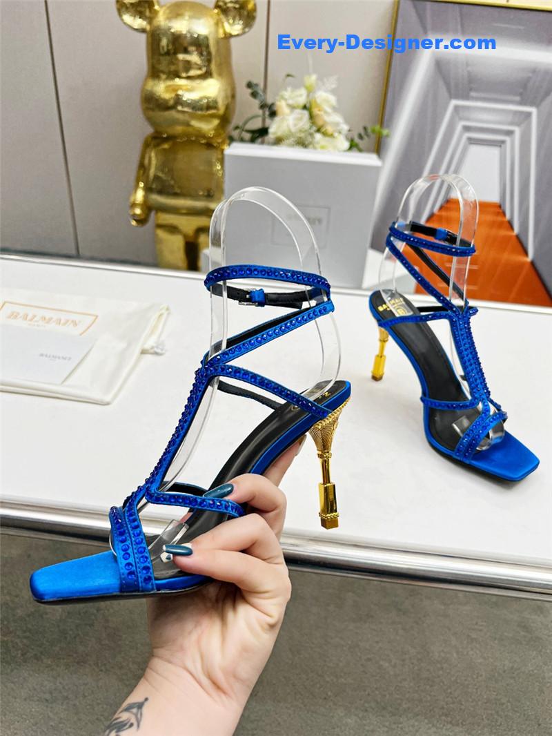 Balmain metal heel sandals