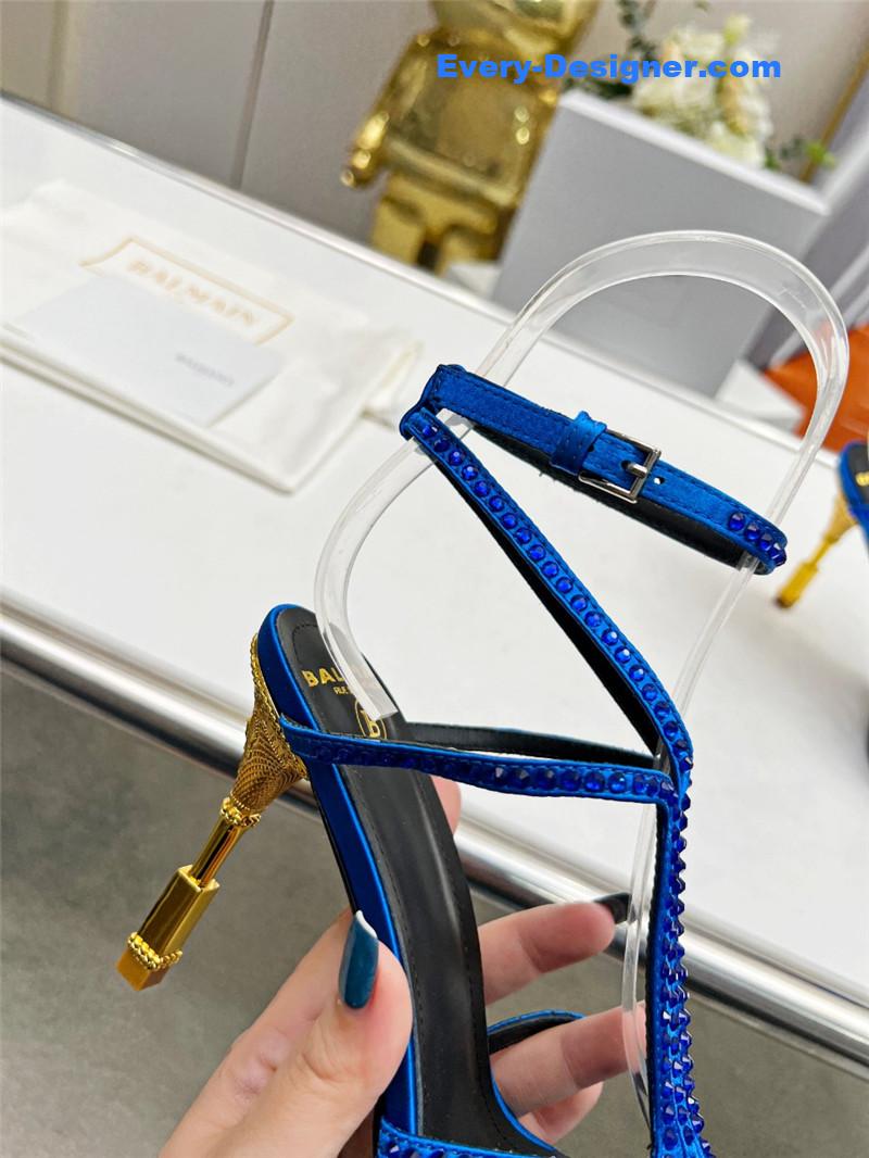 Balmain metal heel sandals