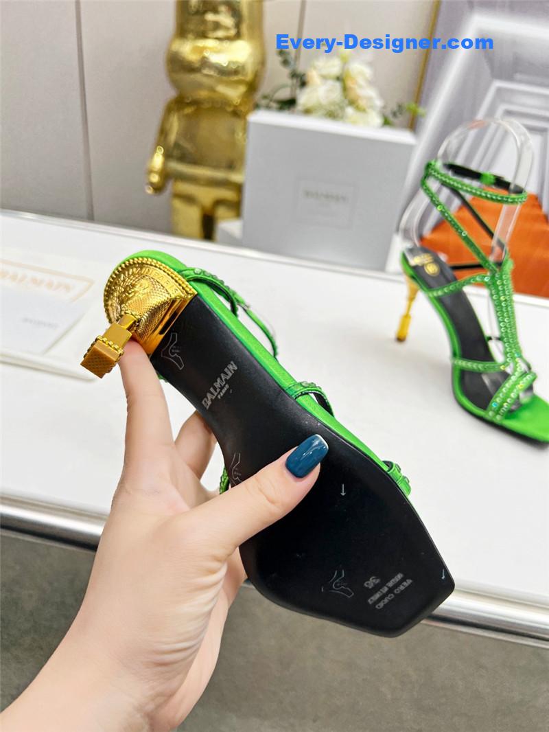 Balmain metal heel sandals