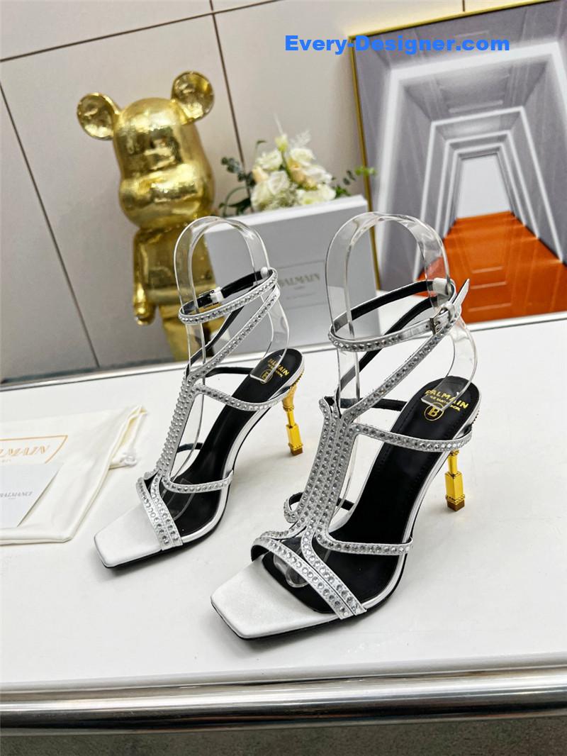 Balmain metal heel sandals