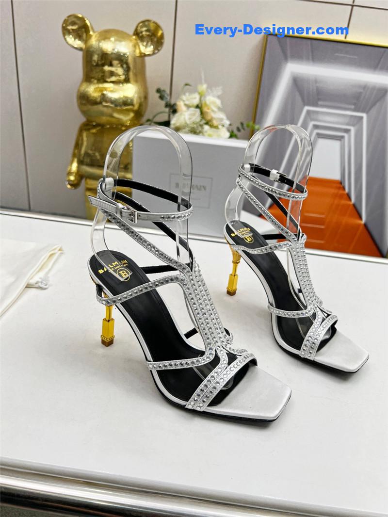 Balmain metal heel sandals