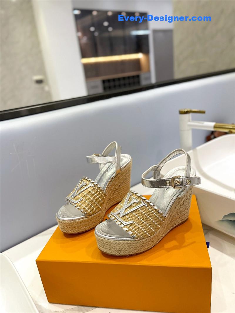louis vuitton LV latest catwalk platform sandals