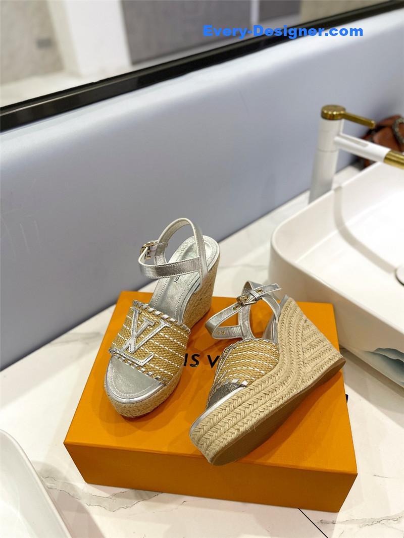 louis vuitton LV latest catwalk platform sandals