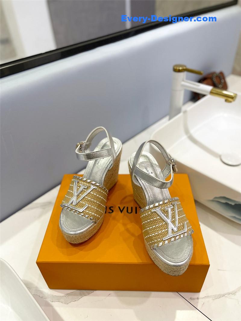 louis vuitton LV latest catwalk platform sandals
