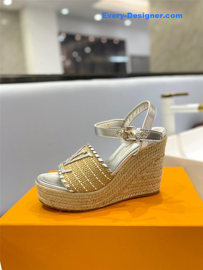 louis vuitton LV latest catwalk platform sandals
