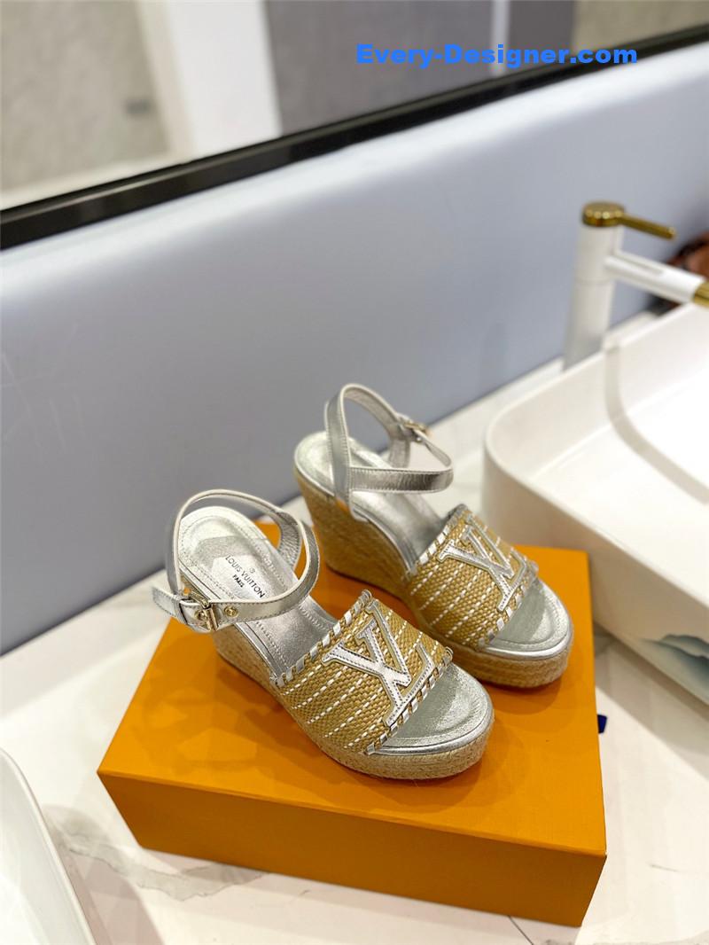 louis vuitton LV latest catwalk platform sandals
