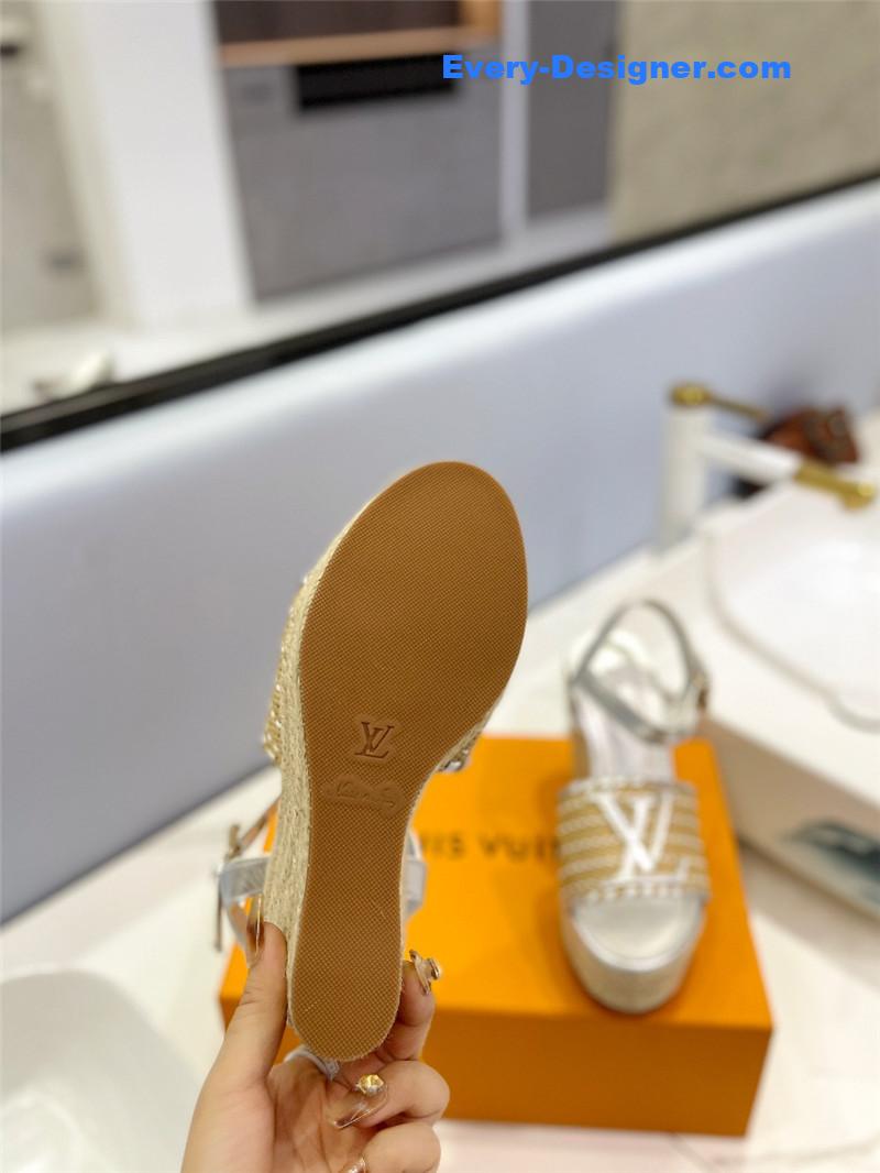 louis vuitton LV latest catwalk platform sandals