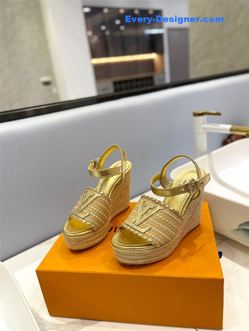 louis vuitton LV latest catwalk platform sandals