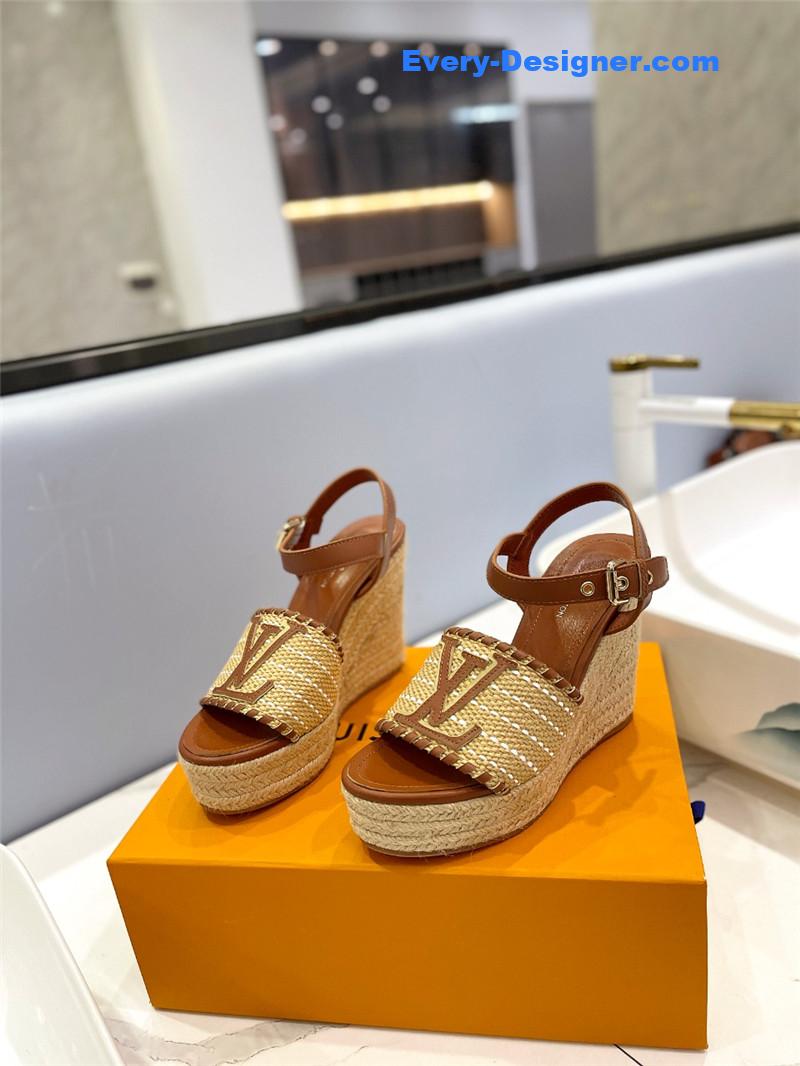 louis vuitton LV latest catwalk platform sandals