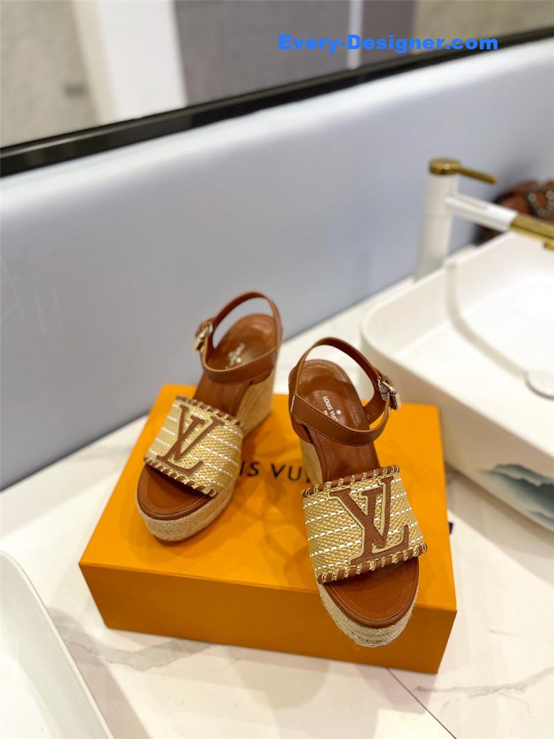 louis vuitton LV latest catwalk platform sandals