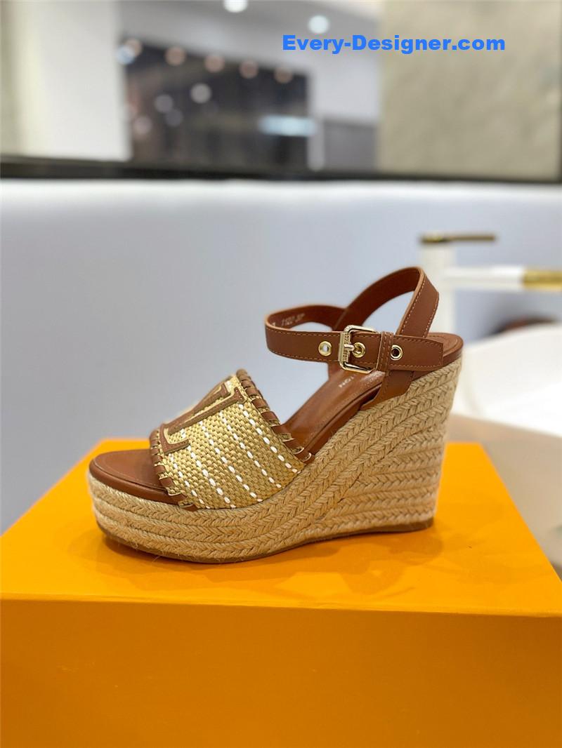 louis vuitton LV latest catwalk platform sandals