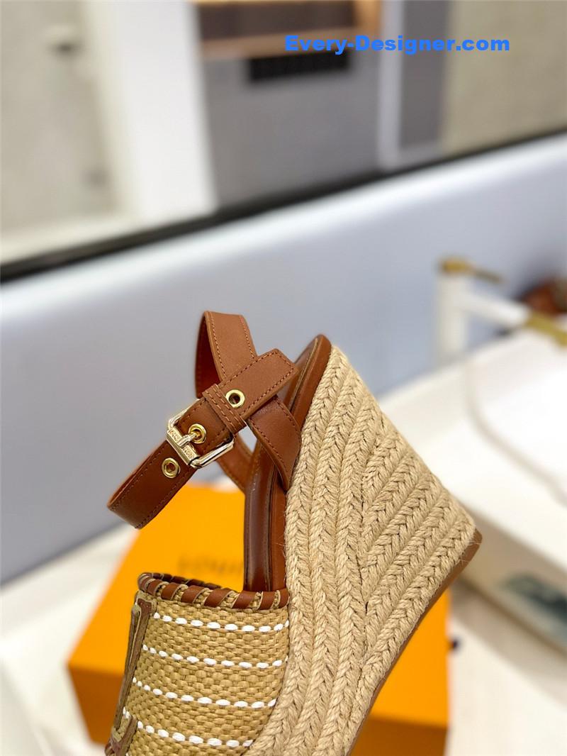 louis vuitton LV latest catwalk platform sandals