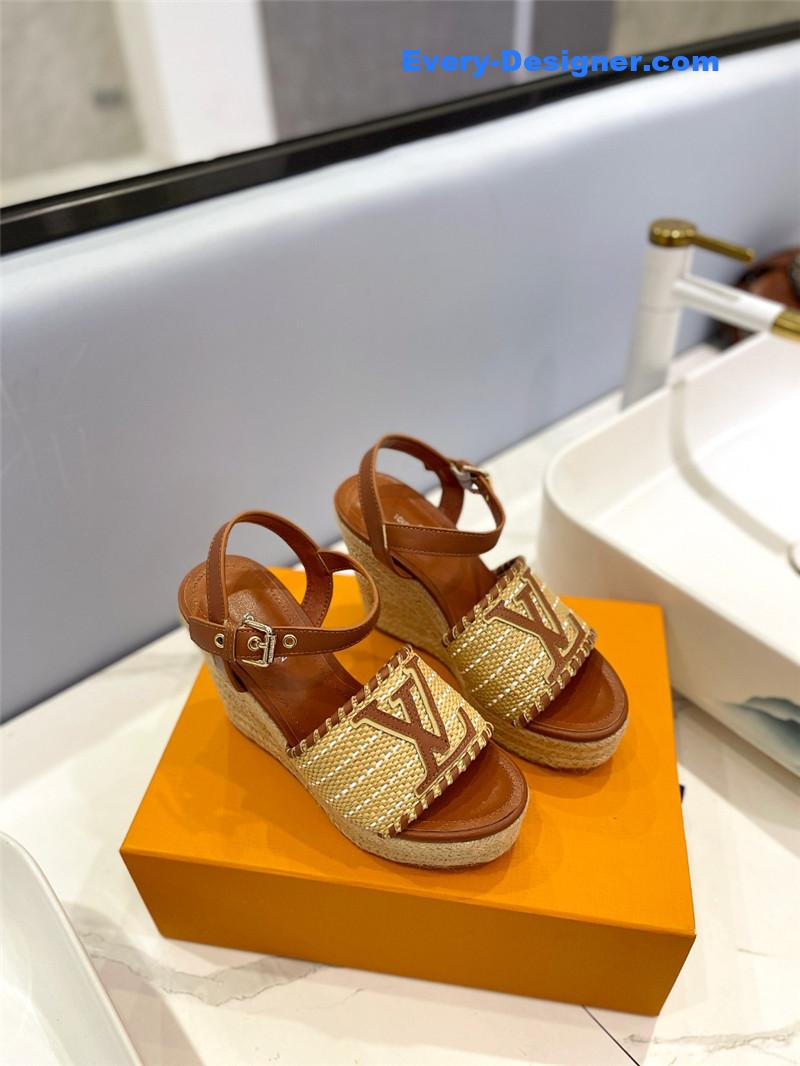 louis vuitton LV latest catwalk platform sandals