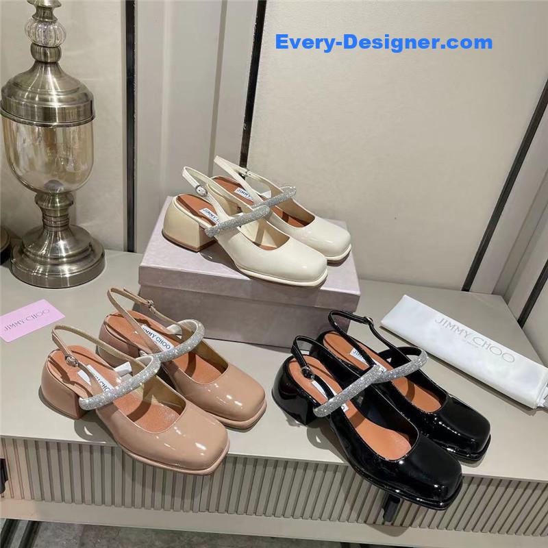 J1m*y Ch00 rhinestone sandals