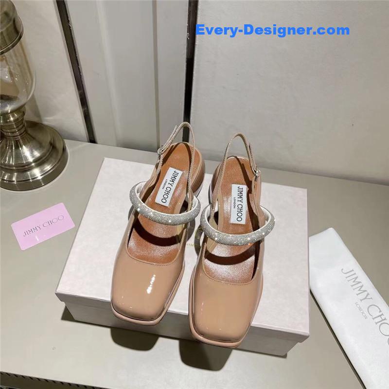 J1m*y Ch00 rhinestone sandals