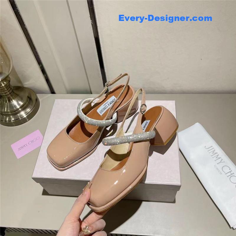 J1m*y Ch00 rhinestone sandals