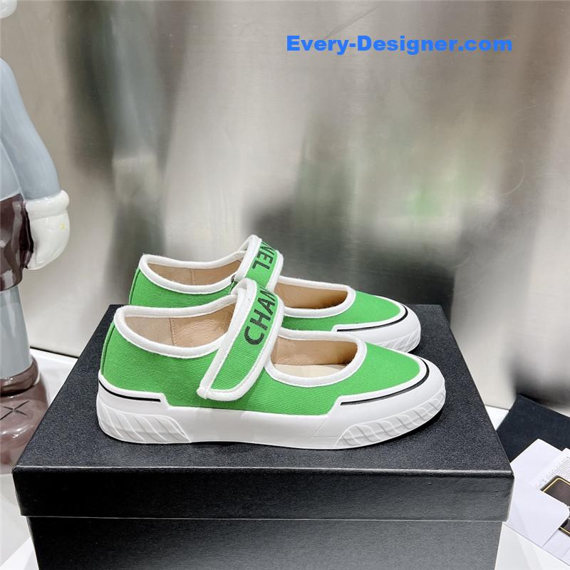 CC second-hand Velcro platform canvas shoes