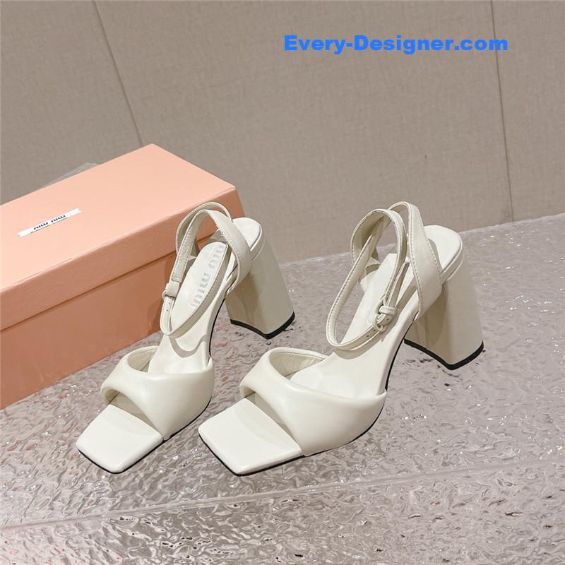 miumiu new rhinestone pinch sandals