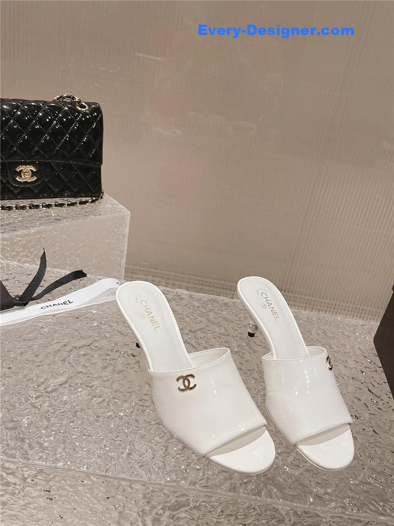 CC hot style shoe upper big logo slippers