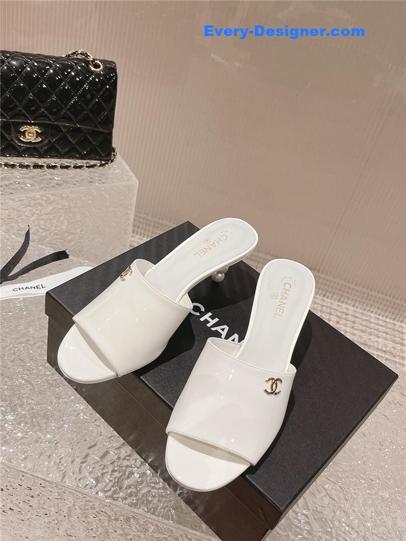 CC hot style shoe upper big logo slippers