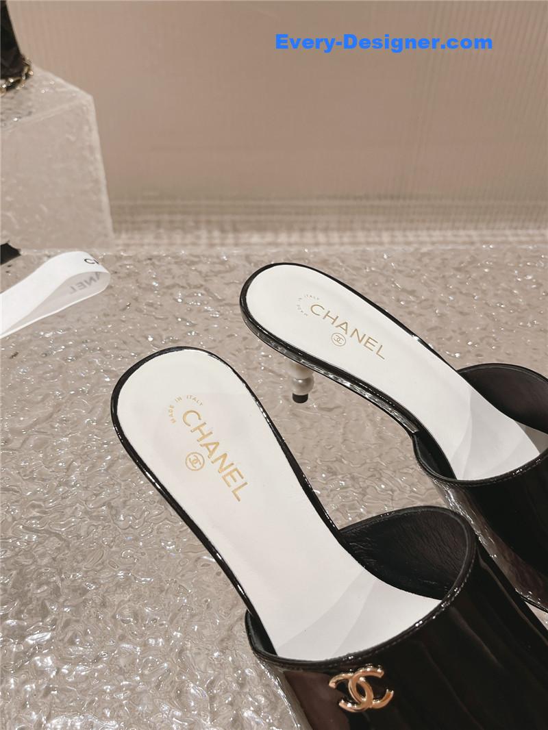 CC hot style shoe upper big logo slippers