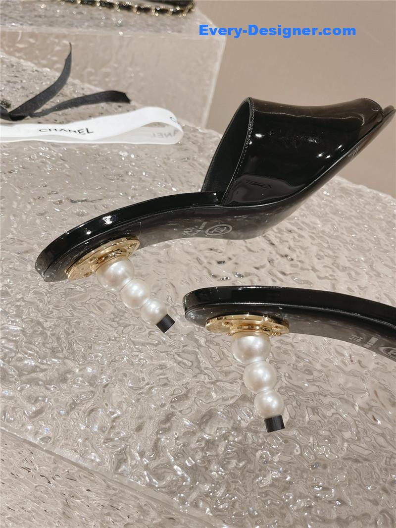 CC hot style shoe upper big logo slippers