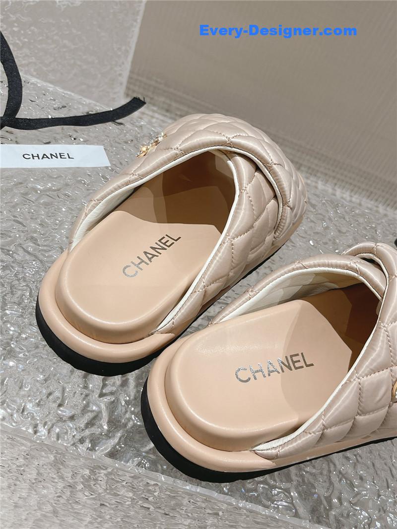 CC Lingge Velcro Thick Bottom Bread Lazy Slippers