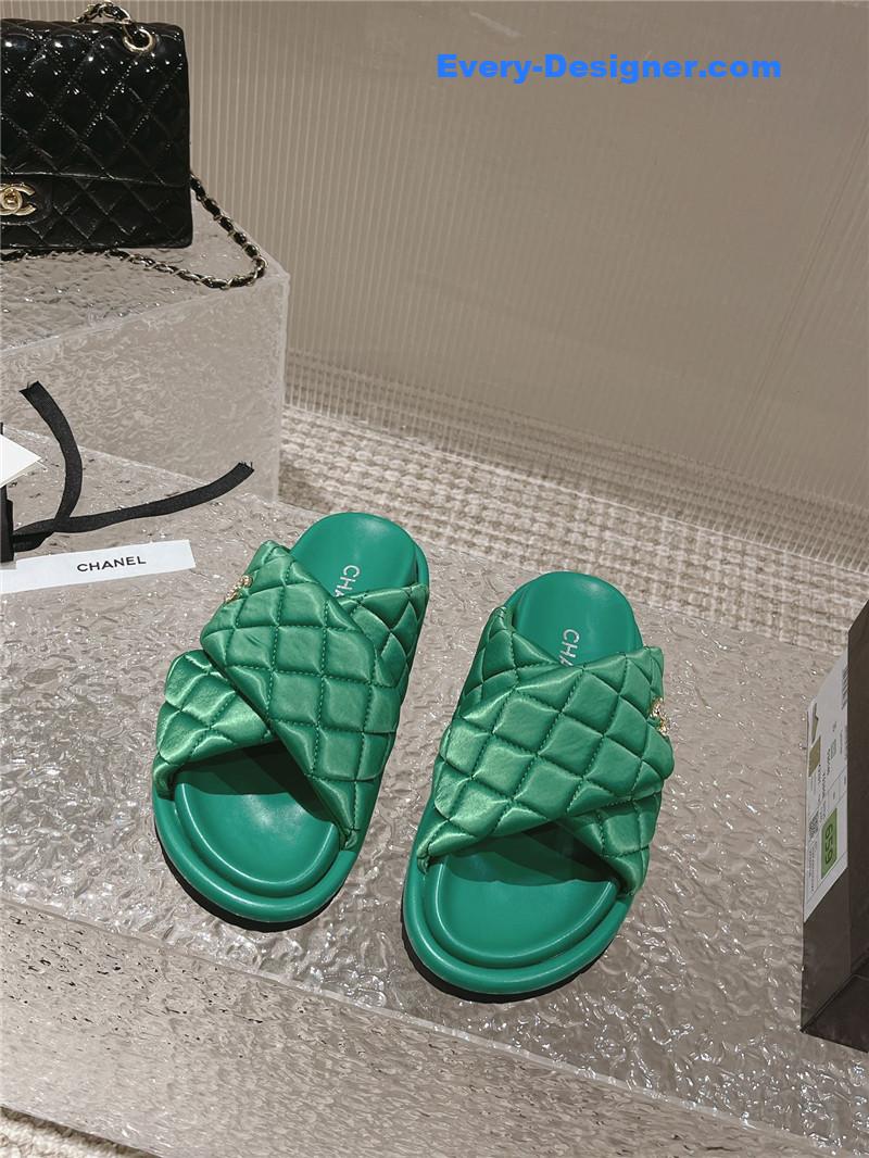 CC Lingge Velcro Thick Bottom Bread Lazy Slippers